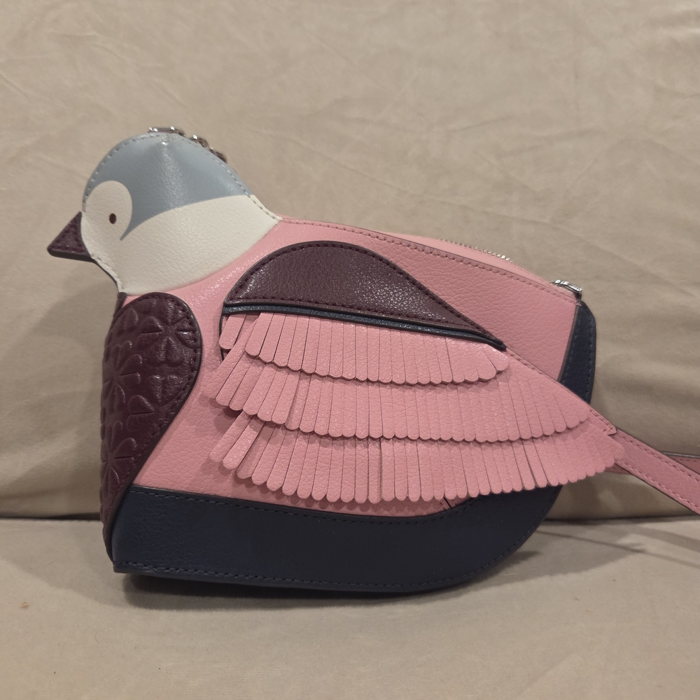 Pink and Purple Bird-Shaped Women's Bag